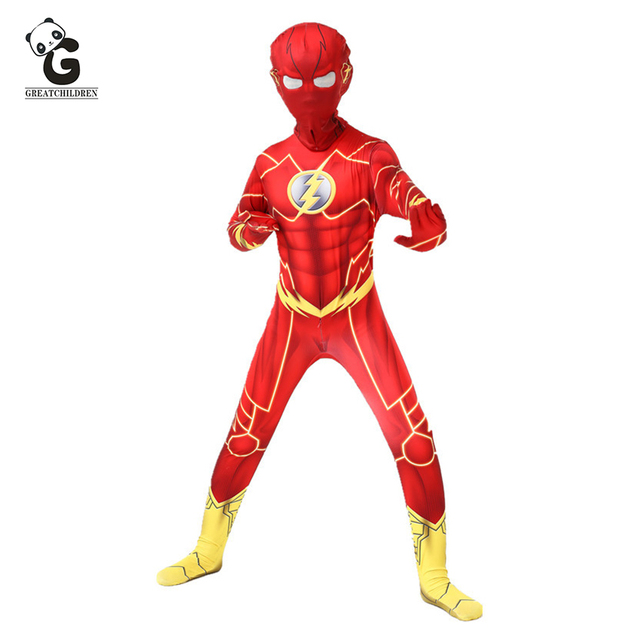 Kostium Superbohatera - Filmowe przebranie dla chłopców na Halloween i Cosplay - tanie ubrania i akcesoria