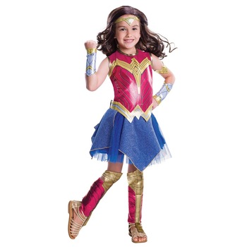 Super Girl Supergirl - Kostium Deluxe na Halloween dla dziewczynek, elegancka baśniowa sukienka