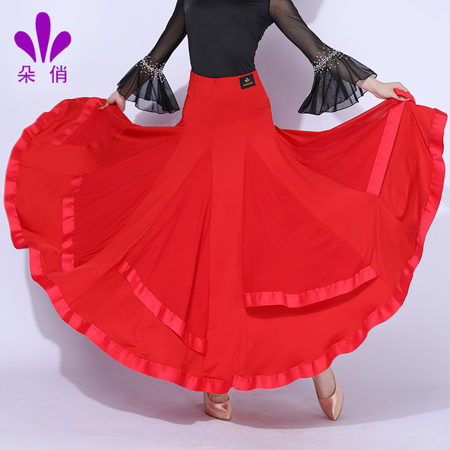 Nowa spódnica walcowa dla kobiet 2021 - konkursowa wydajność społeczna, kostium do tańca, sala balowa 2152 - tanie ubrania i akcesoria