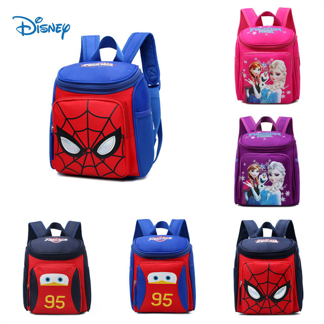 Plecak dziecięcy Disney Spiderman z motywem Frozen dla dziewczynki - dużej pojemności, lekki i modny tornister - tanie ubrania i akcesoria