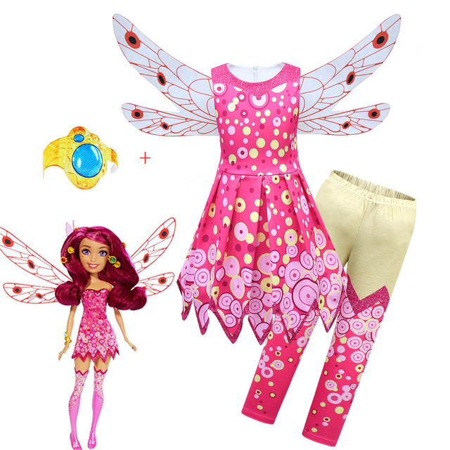 Karnawałowe ubrania dla dziewczynek w stylu Mia i ja - kostiumy Mia Cosplay - tanie ubrania i akcesoria
