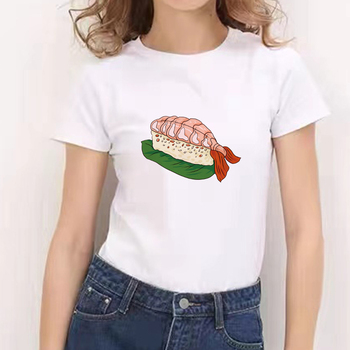 Ponadgabarytowe damskie koszulki T-shirt Casual O-neck z krótkim rękawem w kolorze białym - Streetwear Vintage