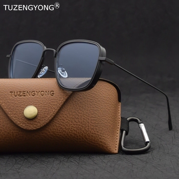 Nowe okulary przeciwsłoneczne Steampunk marki TUZENGYONG z metalową ramą UV400