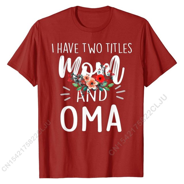 Kwiatowy T-shirt rodziny Mama I Oma I Rock streetwear T-shirt męski - tanie ubrania i akcesoria