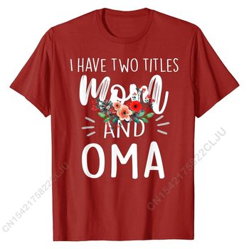Kwiatowy T-shirt rodziny Mama I Oma I Rock streetwear T-shirt męski