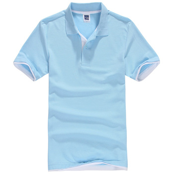 Męska bawełniana koszulka Polo z krótkim rękawem - letni top Golf i tenis homme, markowe ciuchy