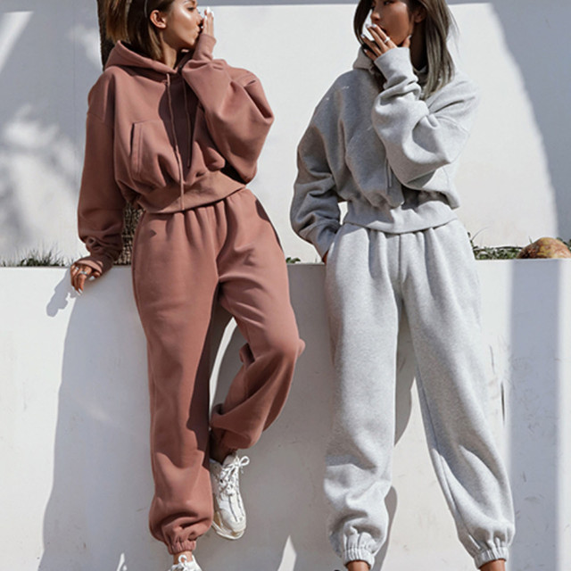 Damski dres Y2k Hiphop jesienno-zimowy, casualowa bluza sportowa z zestawem spodni - stylowa moda damska inspirowana Kanye Westem - tanie ubrania i akcesoria