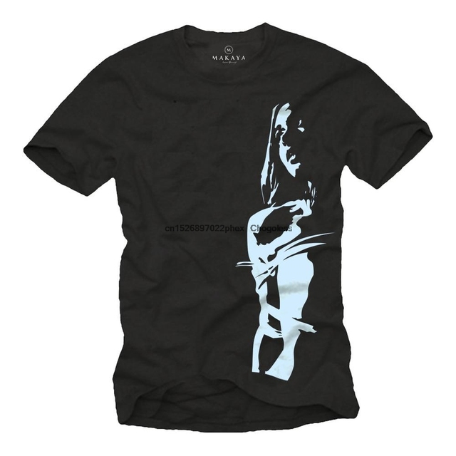 Czarna męska koszulka Pin Up Bondage Saint w rozmiarze S XXXXXL - tanie ubrania i akcesoria