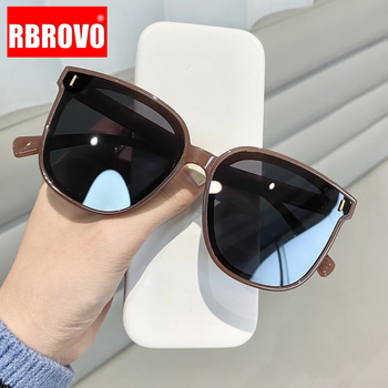 Okulary przeciwsłoneczne damskie RBROVO Square Retro designerskie ponadgabarytowe 2021 wysokiej jakości Gafas De Mujer