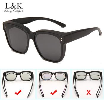 Okulary przeciwsłoneczne męskie LongKeeper z noktowizją dla osób z krótkowzrocznością, polaryzacja, styl outdoor