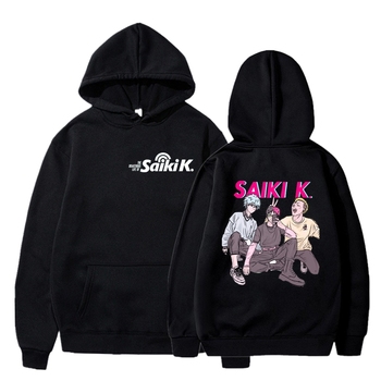 Estetyczne, graficzne bluzy z kapturem dla mężczyzn, kobiet i nastolatków w stylu Harajuku z życiem Saiki K Anime