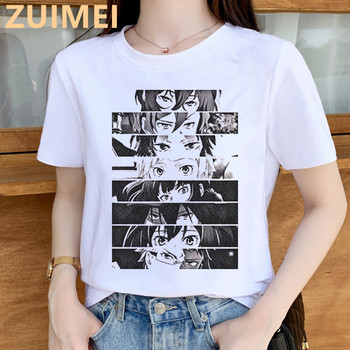 Damska koszulka z krótkim rękawem Bungou bezpańskie psy Anime Harajuku - zabawny nadruk, klasyczny krój