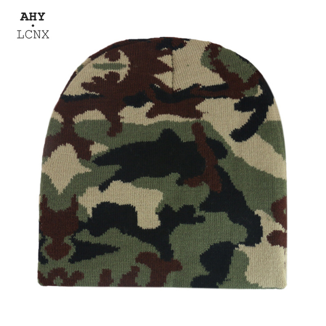 Męski zimowy kapelusz zielony wojskowy kamuflaż - tanie ubrania i akcesoria