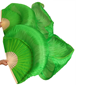 Welon taneczny wyprodukowany w Chinach z wysokiej jakości jedwabiu - kolor zielony, 5 rozmiarów