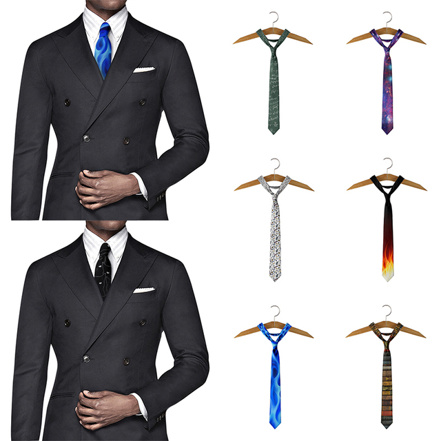 Krawat męski Funny Cat Tie z kreatywnym i wyjątkowym nadrukiem czaszki w płomieniach, wykonany z poliestru - doskonały dodatek do codziennych i biznesowych stylizacji bluzek i garniturów - tanie ubrania i akcesoria