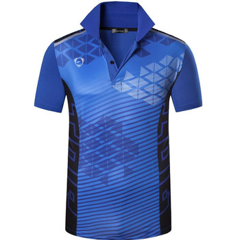 Męska koszulka polo jeansowa Polo Golf tenis Badminton, krótki rękaw, kolor niebieski (rozmiar US do wyboru) LSL294