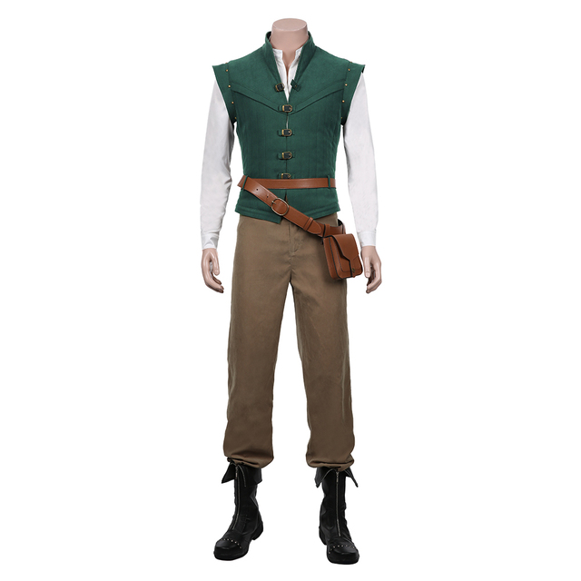 Kamizelka koszula strój Flynn Rider z filmu na Halloween - kostium filmowo-telewizyjny - tanie ubrania i akcesoria