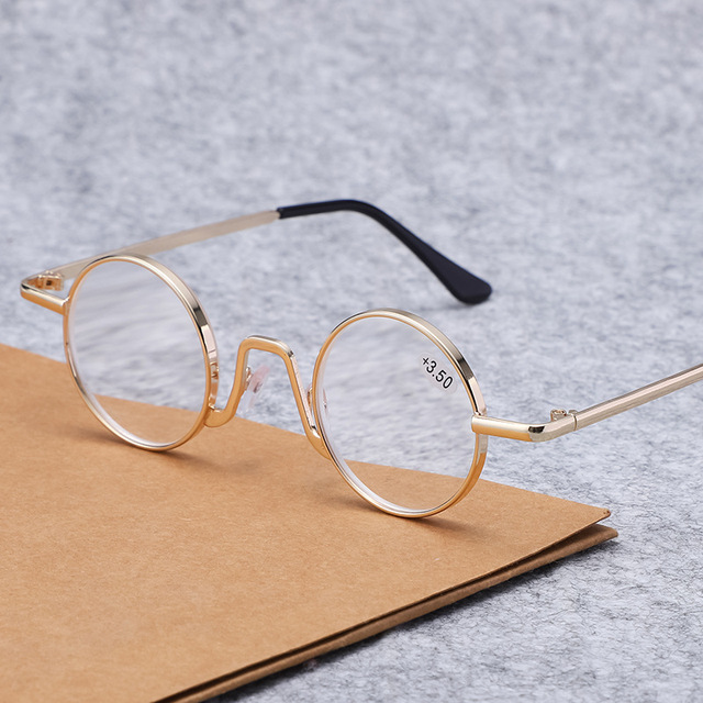 Kobiety okrągłe okulary do czytania Japońskiego stylu z filtrem przeciw niebieskiemu światłu - tanie ubrania i akcesoria