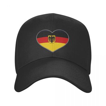 Regulowana czapka baseballowa z flagą Niemiec dla mężczyzn i kobiet