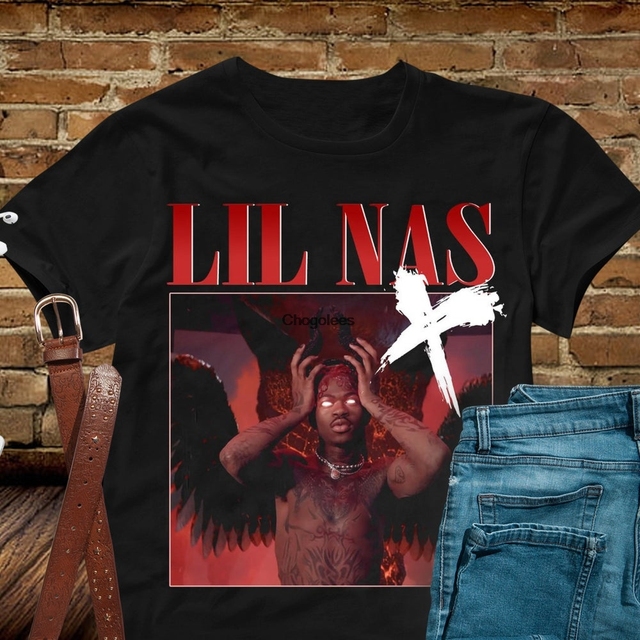 Koszula Lil Nas X Zadzwoń do mnie po imieniu 2021 - Prezent dla fanów rapera - tanie ubrania i akcesoria
