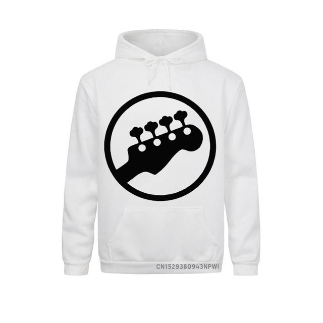 Gitara basowa Symbol gitarzysty - bluza z kapturem muzyczna muzyka rockowa, śmieszny prezent urodzinowy dla mężczyzn, bluza z kieszenią Tee - tanie ubrania i akcesoria