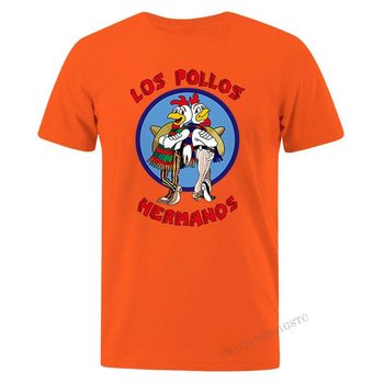 Męska letnia koszulka Los Pollos Hermanos z nadrukiem kurczaków - najnowszy trend dla mężczyzn