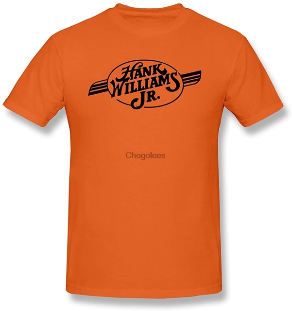 Bawełniana koszula męska z krótkimi rękawami, pomarańczowa, Tensenoood Fashion Hank Williams Jr - tanie ubrania i akcesoria