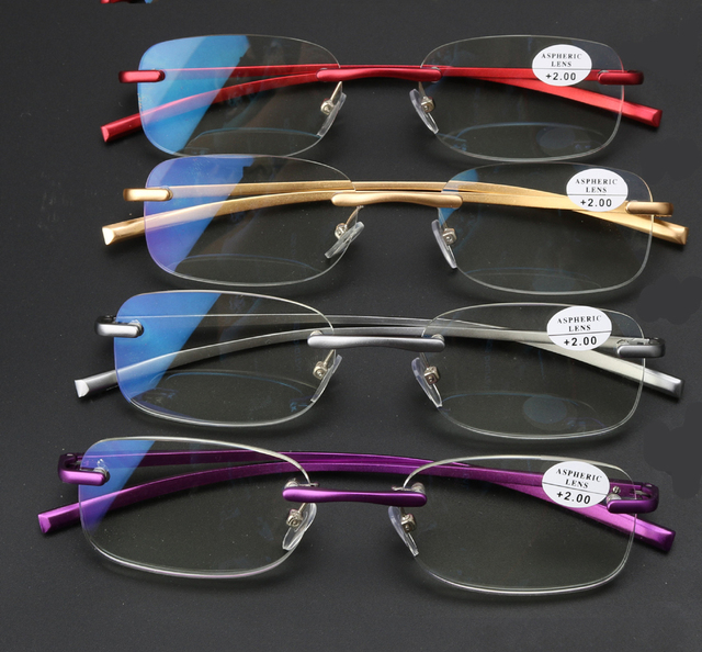 Ultralekkie okulary do czytania aluminiowo-magnezowe wysokiej jakości anty-Blaue Anti-Fatigue klasyczna moda - tanie ubrania i akcesoria