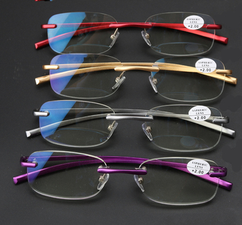 Ultralekkie okulary do czytania aluminiowo-magnezowe wysokiej jakości anty-Blaue Anti-Fatigue klasyczna moda