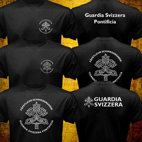 Koszulka Rzadki watykański strażnik Guardia Svizzera - wzór z motywem szwajcarskiego strażnika papieża - tanie ubrania i akcesoria