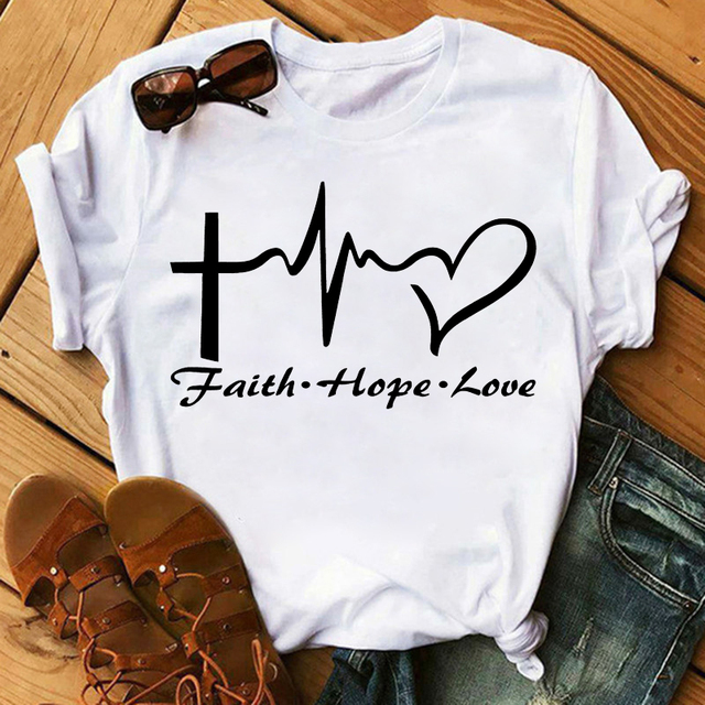 Krótka koszulka z nadrukiem serca w kształcie warg w stylu Lip Leopard dla kobiet Maycaur - tanie ubrania i akcesoria