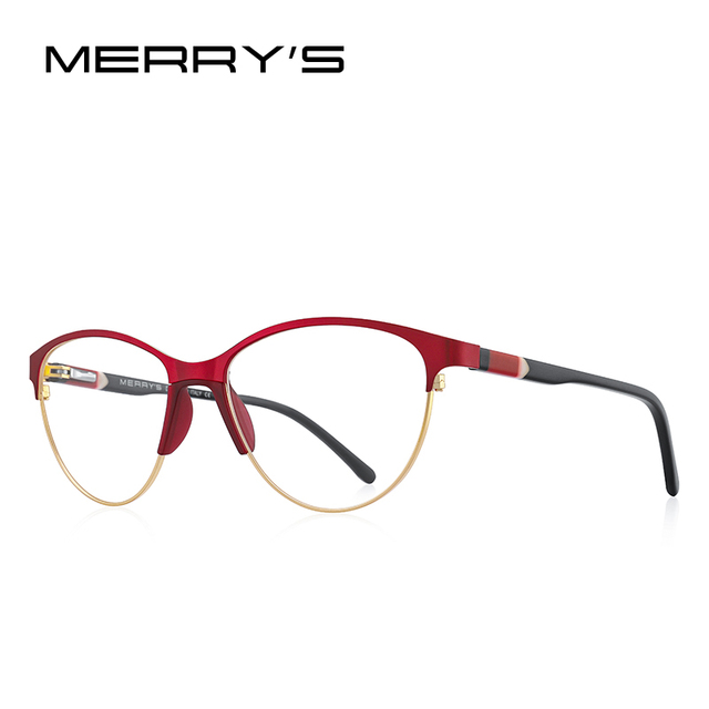 MERRYS DESIGN Okulary do czytania kocie retro z filtrem niebieskiego światła - okulary octanowe S2602FLH - tanie ubrania i akcesoria