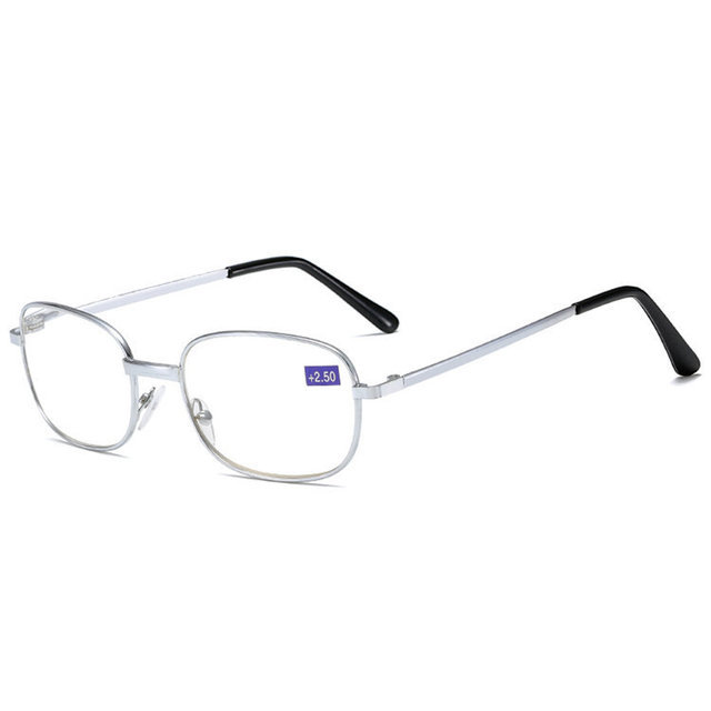 1PC 2 kolory okulary do czytania męskie, pełna oprawka stopu ze żywicy, soczewki blokujące niebieskie światło, wygodne i lekkie - tanie ubrania i akcesoria