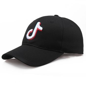 Dzika czapka baseballowa bawełniana z daszkiem, hafty, hip-hop, damskie, przeciwsłoneczne, sportowa, outdoor
