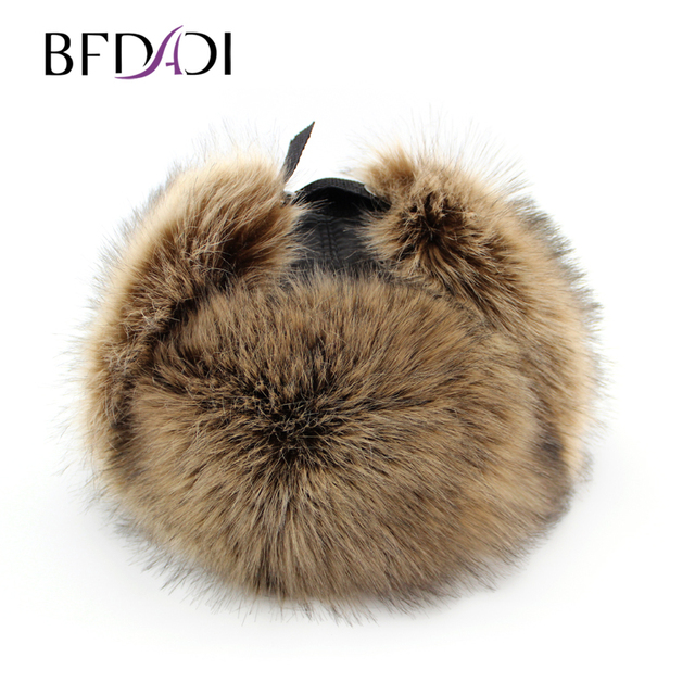 Męska zimowa czapka BFDADI Bomber z długim daszkiem, termiczna z ochroną słuchu - tanie ubrania i akcesoria