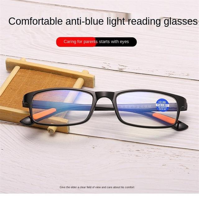 Okulary progresywne blokujące niebieskie światło z dioptriami, kwadratowe, unisex - tanie ubrania i akcesoria