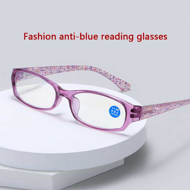 Nowe, modne okulary do czytania Anti-blue Light z dioptriami +1.0 do +4.0 dla mężczyzn i kobiet w 2021 roku - tanie ubrania i akcesoria