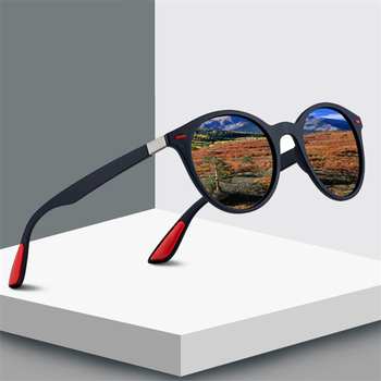 Okrągłe polaryzacyjne okulary przeciwsłoneczne MAYTEN dla mężczyzn i kobiet, idealne do jazdy samochodem i łowienia ryb - marka projektanta