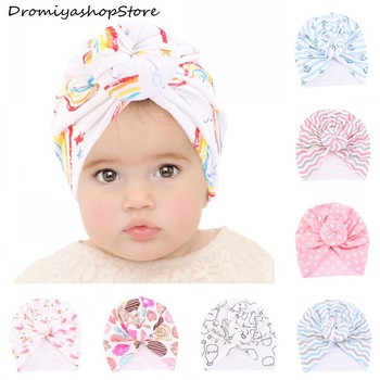 Unisex, śliczne czapki termiczne dla niemowląt w stylu islamskim