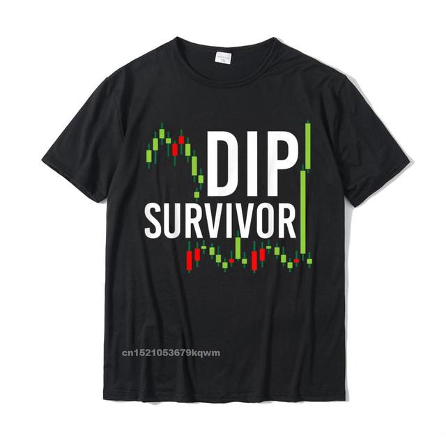 Niestandardowa męska koszulka Funny Day Trader - Survivor Top Koszulka Trading Dip Camisa - tanie ubrania i akcesoria