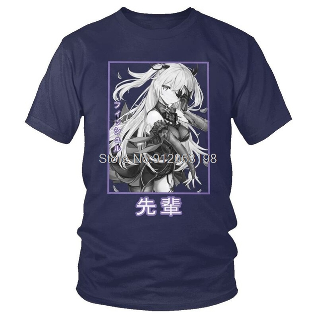 Męska graficzna koszulka z krótkim rękawem Tvoe Genshin Impact Fischl Anime - tanie ubrania i akcesoria