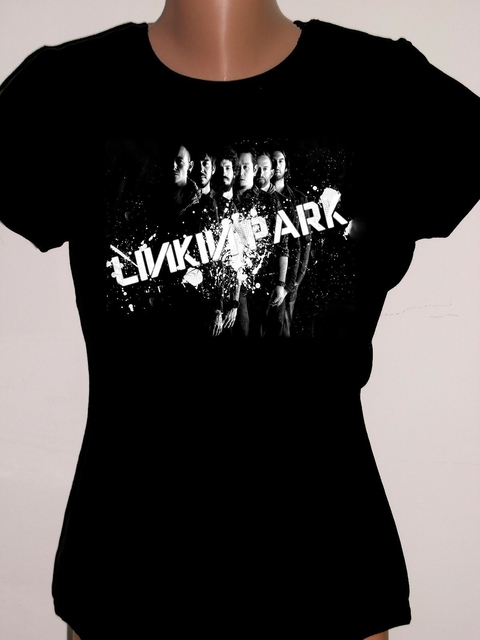 Koszulka męska Fitrock Linkin Park, 100% bawełna, czarna - tanie ubrania i akcesoria