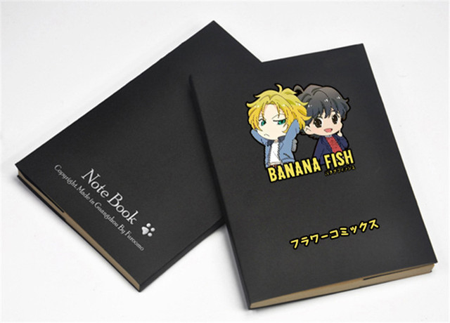 Notatnik ucznia Eiji Okumura z motywem Anime - Bananowa ryba popiół ryś cosplay - tanie ubrania i akcesoria