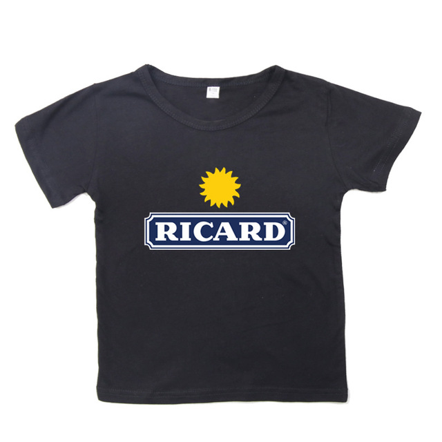 Damska koszulka z krótkim rękawem RICARD w stylu Harajuku - Topy dla dzieci - Kolor czarny - tanie ubrania i akcesoria