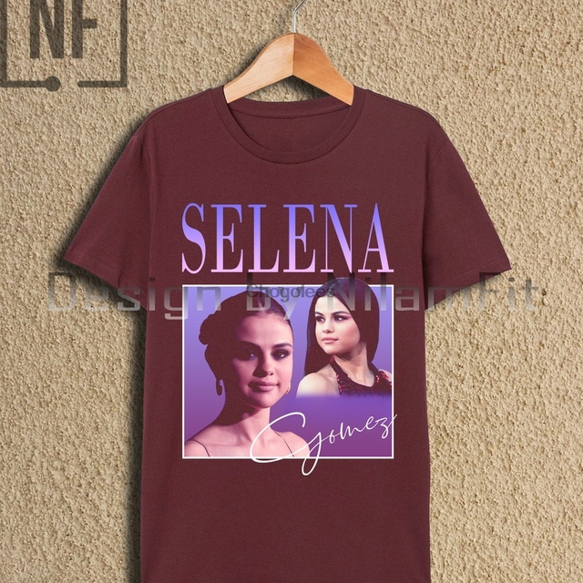 Selena Gomez 90s - Koszulka Vintage Retro Casual Unisex RO-36 - tanie ubrania i akcesoria