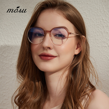 Ramka okularowa MS DESIGN TR90 dla kobiet – kwadratowy, ultralekki, idealny dla krótkowzrocznych