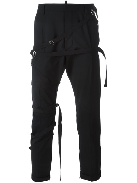 Męskie spodnie motocyklowe ołówkowe legginsy czarne - tanie ubrania i akcesoria