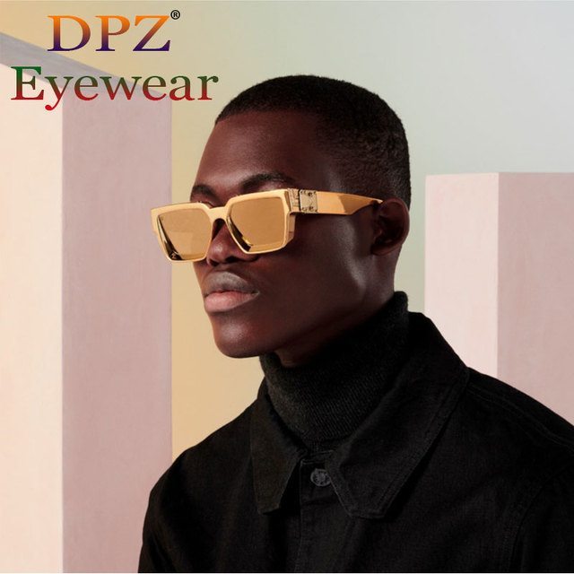 Okulary przeciwsłoneczne kwadratowe marki 2021, styl luksusowy, projektowany dla mężczyzn i kobiet, z ochroną UV400 - tanie ubrania i akcesoria