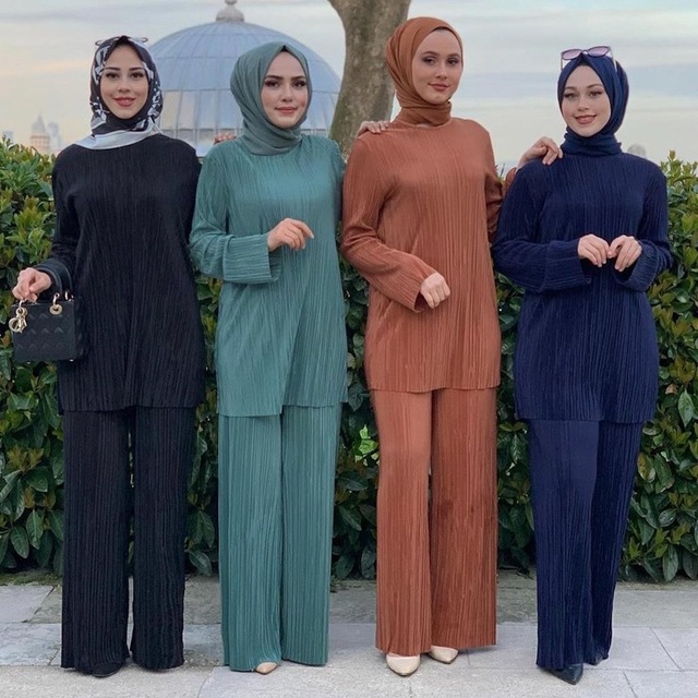 Muzułmańska sukienka islamska Abaya - odzież dla kobiet, stylizacja inspirująca się Turcją i Dubajem - tanie ubrania i akcesoria