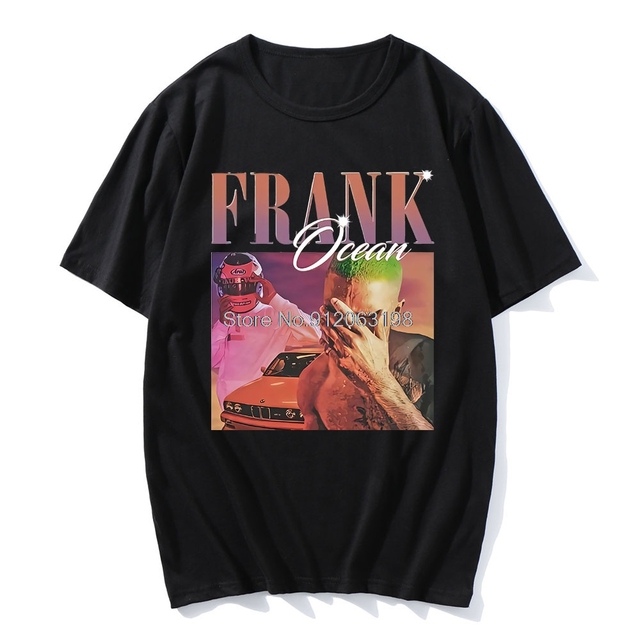 Nowa koszula męska Anime Frank Ocean Vintage – obszerna, wygodna i casual, idealna na każdą porę roku - tanie ubrania i akcesoria